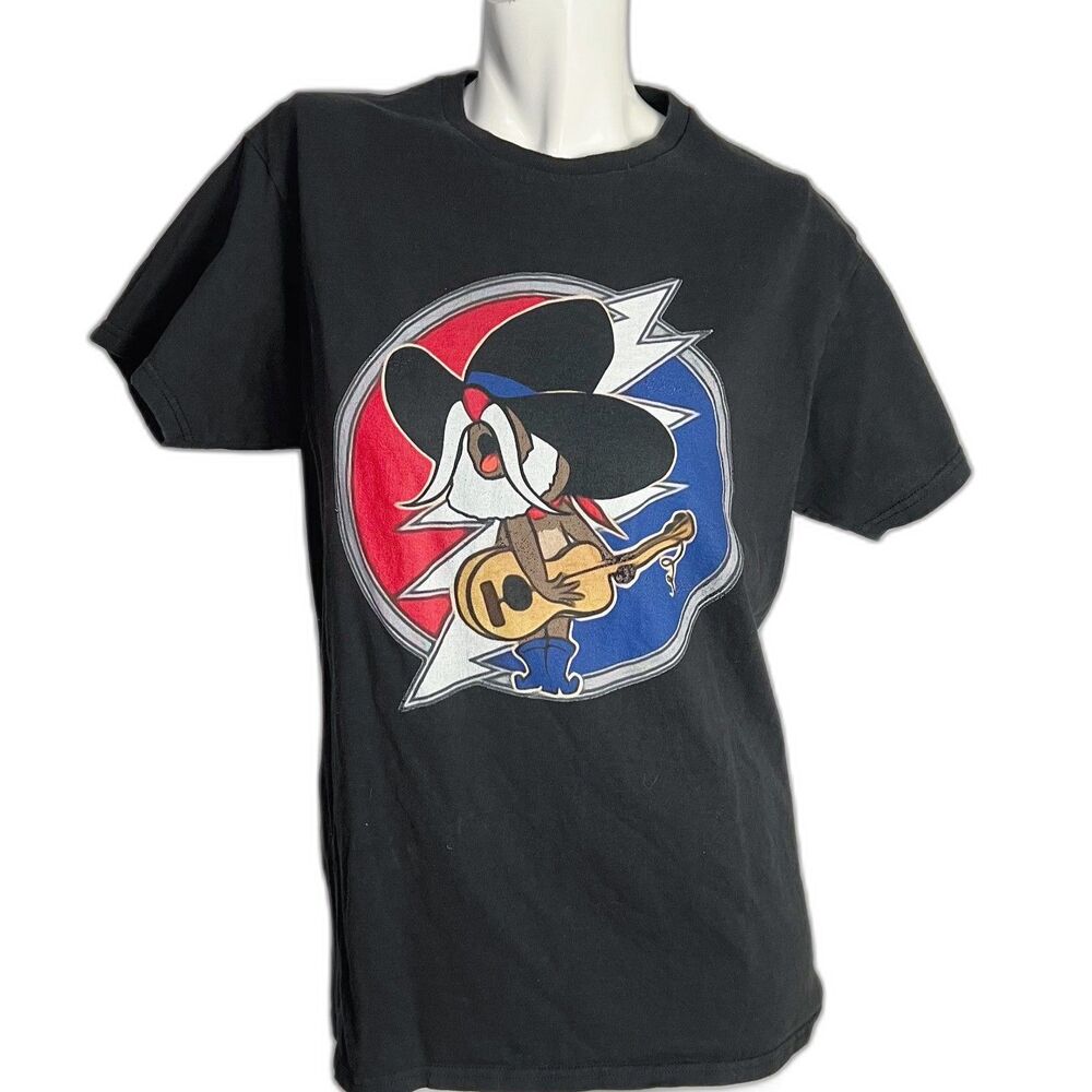 Tom and Jerry Uncle Pecos Over Grateful Dead Logo T-Shirt Tee Size M